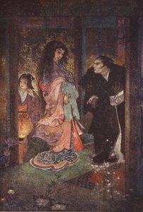 Shinzaburo, Tsuyu ve hizmetçisi Yone