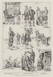 Highland Bagpipes ile amatörler by Evelyn Stuart Hardy