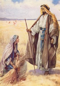 Boaz Kibar Çiftçi (renkli taş baskı) by Evelyn Stuart Hardy