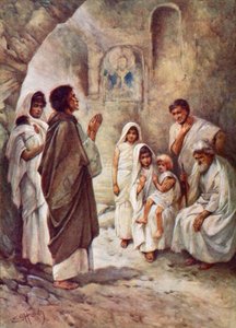 Yeraltı mezarlarında (renkli taş) by Evelyn Stuart Hardy