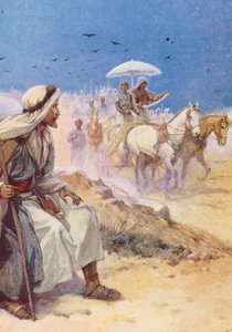 Philip ve Etiyopyalı (renkli taş baskı)