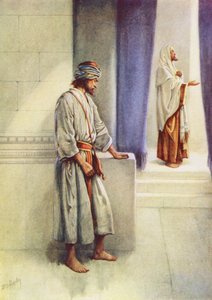 Ferisi ve Halktan Biri (renkli taş baskı)