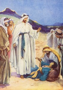 Sağır ve Dilsiz Çocuk İyileşti (renkli taş baskı) by Evelyn Stuart Hardy