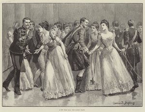 Yeni Yıl Balosu, Bayanlar Zinciri by Everard Hopkins