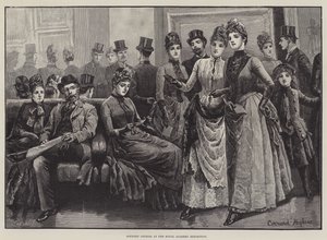 Kraliyet Akademisi Sergisinde Ülke Kuzenleri by Everard Hopkins