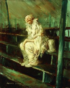 Boş Koltuklardaki Palyaço by Everett Shinn