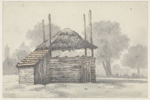 Betuwe'de Zoelmond'da Samanlık by Evert Doublet