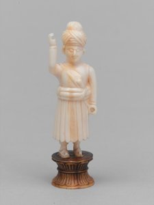 Siyah piyon, satranç taşı, Hindistan, 1820 dolaylarında by Evremond de Berard