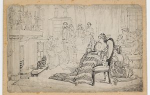 Forfeits, 1880 (kağıt üzerine kalem ve mürekkep)