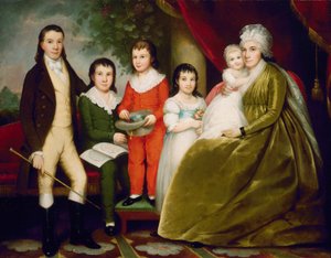 Bayan Noah Smith ve Ailesi, c. 1830.