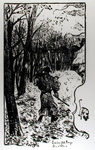 Bir Sonbahar Manzarasında Verlaine, Impression dAutomne: Les Sanglots Longs, Paul Verlaine (1844-96) by F.A. Cazals