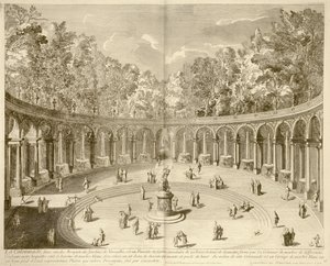 La Colonnade, Versailles, c.1715 (gravür) by F. (after) Delamonce
