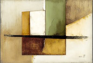 Geometrik soyut sanat kompozisyonu, duvar sanatı baskıları