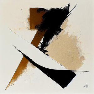 Salon duvarı dekorasyon fikirleri, sanat baskıları için Minimalist Soyut resim by F. Abderrahim