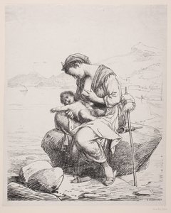 genç bir anne by F. Hendriksen