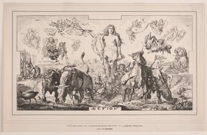 Gefion, Lorenz Frølich tarafından Frederiksborg Müzesi için tavan boyama