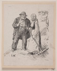 "Herremandsbruden" için illüstrasyon by F. Hendriksen