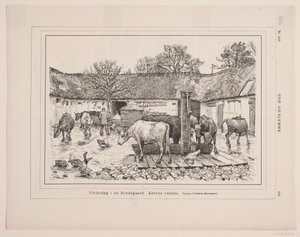 Bir çiftlikte kış günü by F. Hendriksen