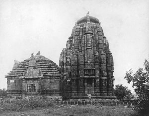 Lingaraj tapınağı, Bhubaneswar, Orissa, Hindistan, 1905-1906