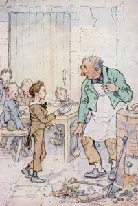Oliver Twist (renkli taş) için çizim by F. M. B. Blaikie
