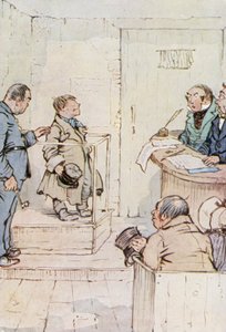 Oliver Twist için çizim (renkli taş) by F. M. B. Blaikie