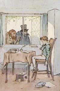 Oliver Twist için çizim (renkli taş)