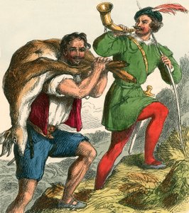 Robin Hood ve Küçük John şişman parayı eve götürüyor