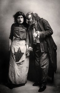 Constance Collier 1878-1955 ve Herbert Beerbohm Tree 1853-1917, İngiliz oyuncular, 1906. by F. W. Burford