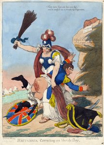 BRİTANYA Asi Bir Çocuğu Düzeltiyor (Napolyon) by F. Williams