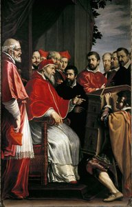 Michelangelo, Giulia caddesindeki Rota mahkemesinin bina modelini Papa Julius III