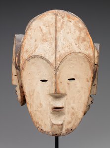 Maske (ahşap, kaolin) by Fang Culture
