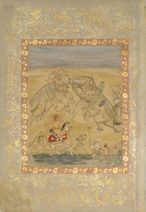 Cihangir Fil Kavgasını İzliyor, yakl. 1605. by Farrukh Chela
