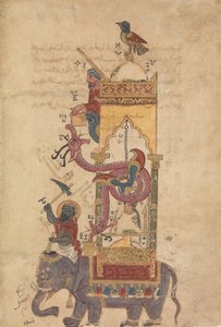 Fil Saati, Ustaca Mekanik Bilgiler Kitabından Folyo..., H. 715A.D.1315 by Farrukh ibn Abd al Latif