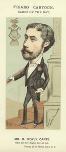 Richard D'Oyly Carte'nin Karikatürü by Faustin