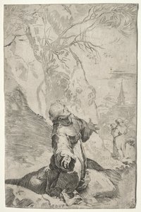 St. Francis Stigmata'yı Alırken by Federico Barocci
