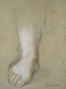 Bir Ayak Çalışması, 16. yüzyılın sonlarında by Federico Barocci