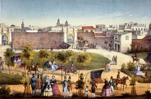 Monseratte Kapıları, Havana, Küba, 1840