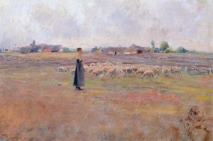 Akşamın huzuru, Federico Rossano (1835-1912), karton üzerine yağlı boya, 28x46,8 cm