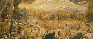 Federico Zuccaro'nun hayali Floransa ile avlanma sahnesi (yaklaşık 1540-1609) by Federico Zuccaro
