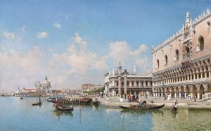 Doge Sarayı ve Santa Maria della Salute, 1896