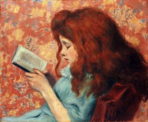 Küçük Kızıl Saçlı Kız - Federico Zandomeneghi (1841-1917). Tuval üzerine yağlı boya Ebat : 38,8x46,3 cm Özel Koleksiyon by Federigo Zandomeneghi