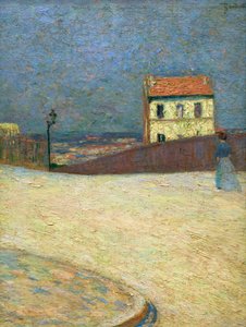Montmartre'deki küçük ev, yaklaşık 1875 (tuval üzerine yağlı boya) by Federigo Zandomeneghi