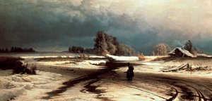 Çözülme, Fyodor Vasil'yev (1850-1873), tuval üzerine yağlıboya, 55x108 cm