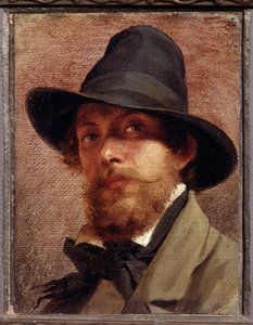 ""Otoportre"" Tablosu Feodor Andreyevich Bronnikov (1827-1902) 1856 Devlet V. Tropinin-Müzesi, Moskova by Fedor Andreevich Bronnikov