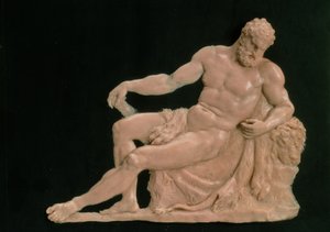 Dinlenmedeki Herkül, c.1806 (arduvaz üzerine mum)