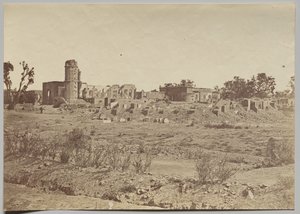 Uzakta Kilise Bahçesi ve İkamet by Felice A. Beato
