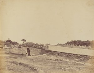 Pekin Yakınlarındaki Palichian Köprüsü, Çin İmparatorluk Birlikleri ile Savaş Sahnesi, 21 Eylül 1860 by Felice Beato