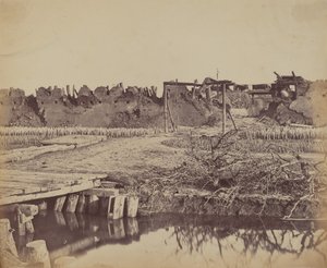 İngiliz Girişini Gösteren Kuzey Kalesi Dışı, 21 Ağustos 1860, 1860. by Felice Beato