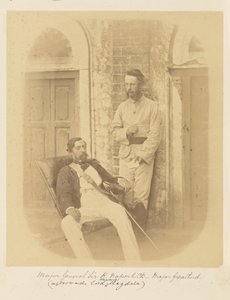 Tümgeneral Sir R. Napier, KCB ve Binbaşı Greatherd by Felice Beato