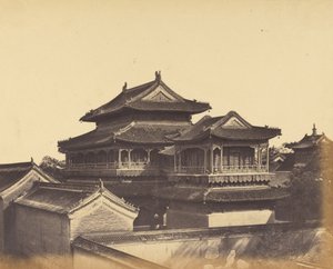 Konfüçyüs Tapınağı, Pekin, Ekim 1860 by Felice Beato